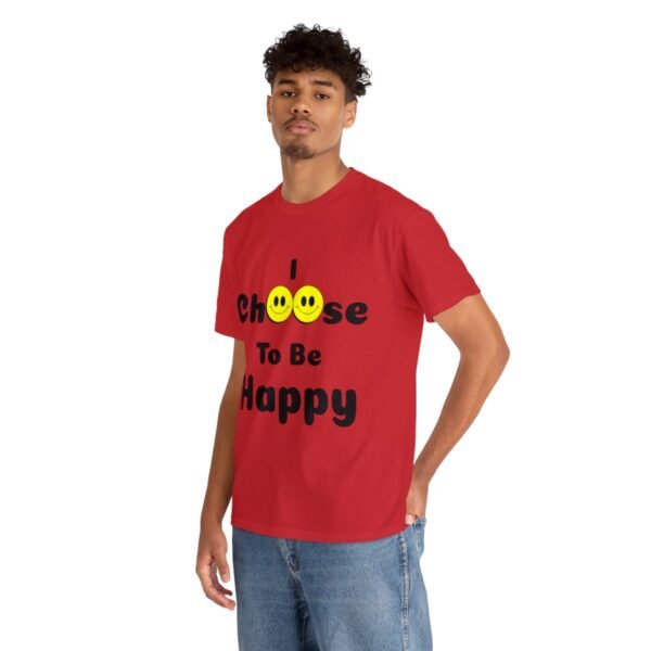 I Choose to be Happy, Unisex Heavy Cotton Tee - Image 6