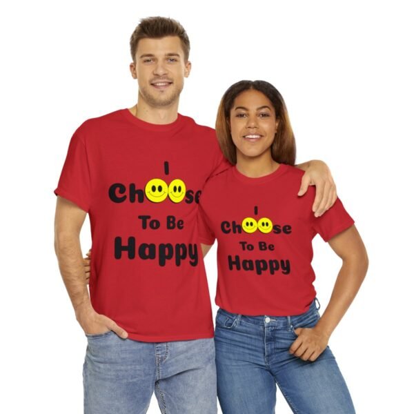 I Choose to be Happy, Unisex Heavy Cotton Tee - Image 10