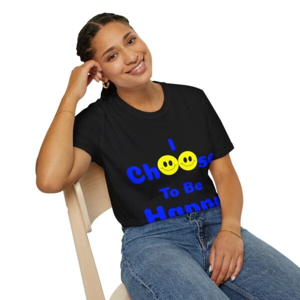 I Choose to be Happy, Unisex Softstyle T-Shirt - Image 34