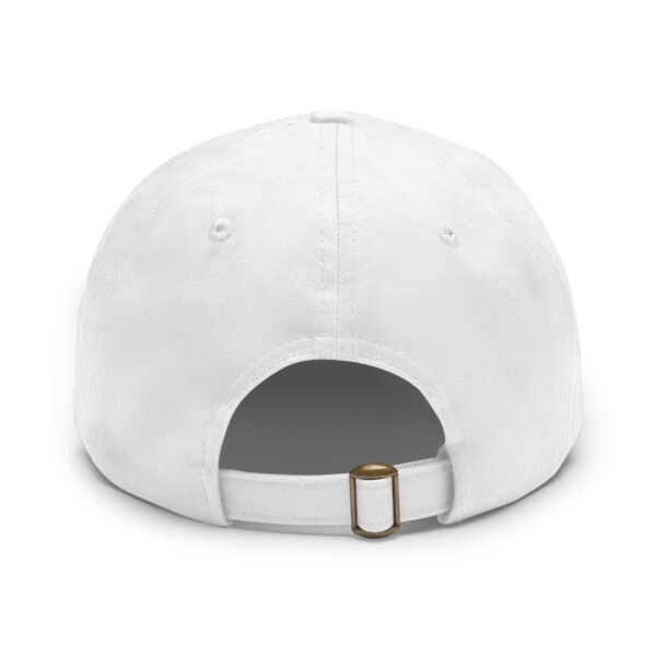 I Choose to be Happy, Dad Hat with Leather Patch (Round) - Image 3