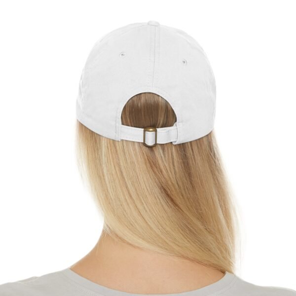 I Choose to be Happy, Dad Hat with Leather Patch (Round) - Image 6