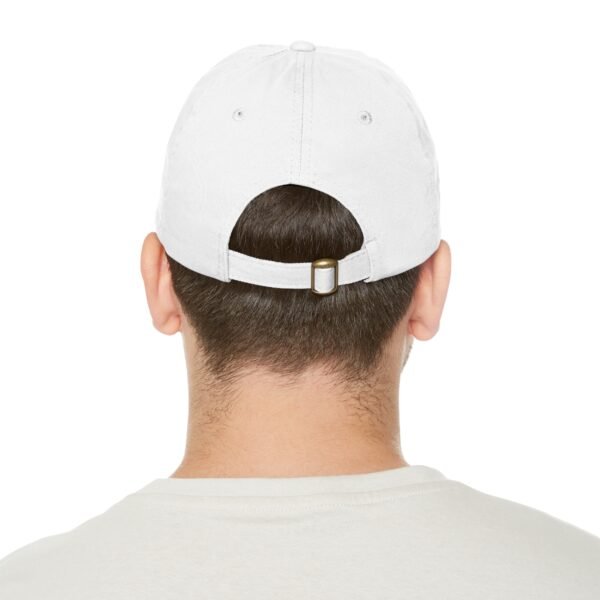 I Choose to be Happy, Dad Hat with Leather Patch (Round) - Image 7