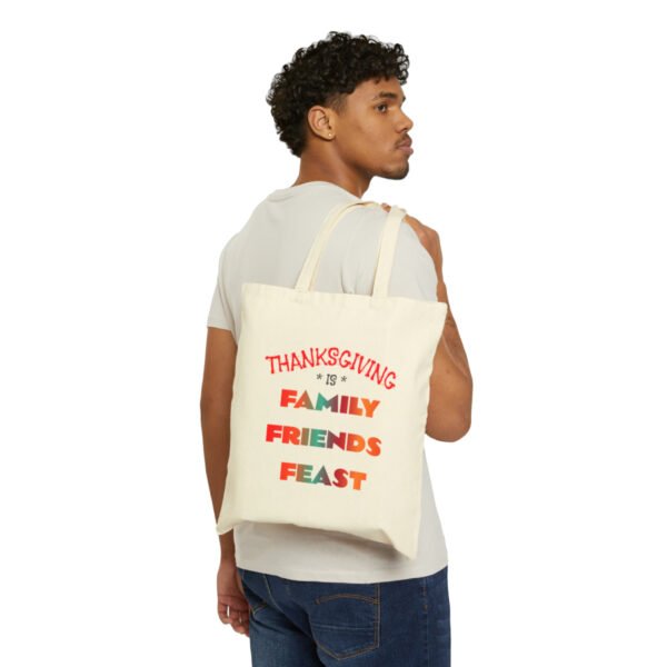 Thanksgiving, Cotton Canvas Tote Bag - Image 3