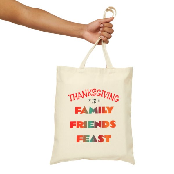 Thanksgiving, Cotton Canvas Tote Bag - Image 5