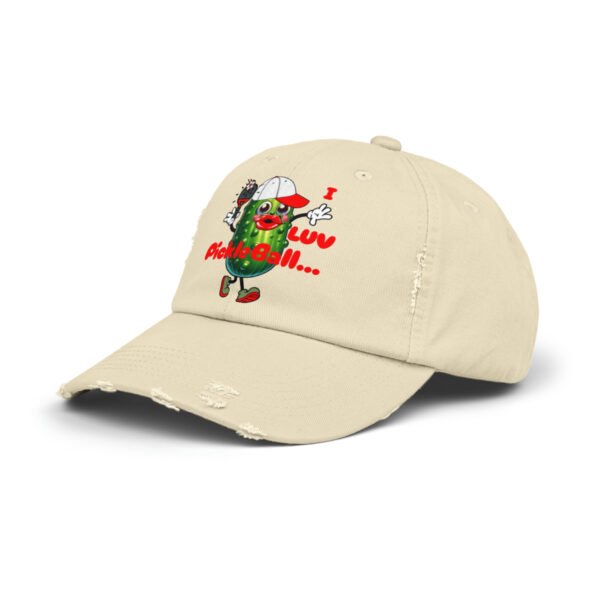 Pickle Ball, Unisex Distressed Cap - Image 3