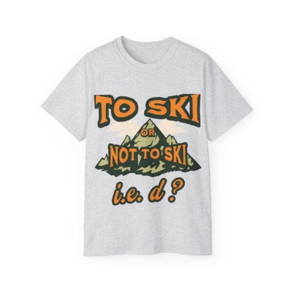 Skiing, Unisex Ultra Cotton Tee - Image 13