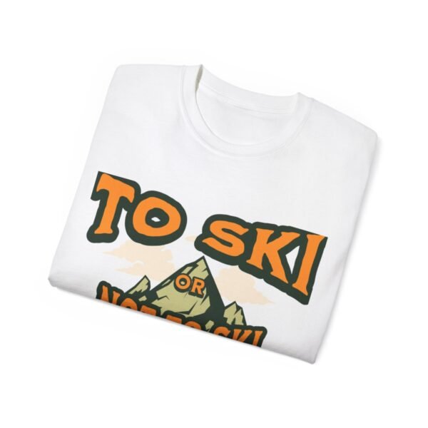 Skiing, Unisex Ultra Cotton Tee - Image 5