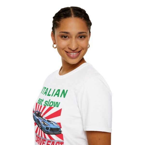 Italian, Unisex Softstyle T-Shirt - Image 9