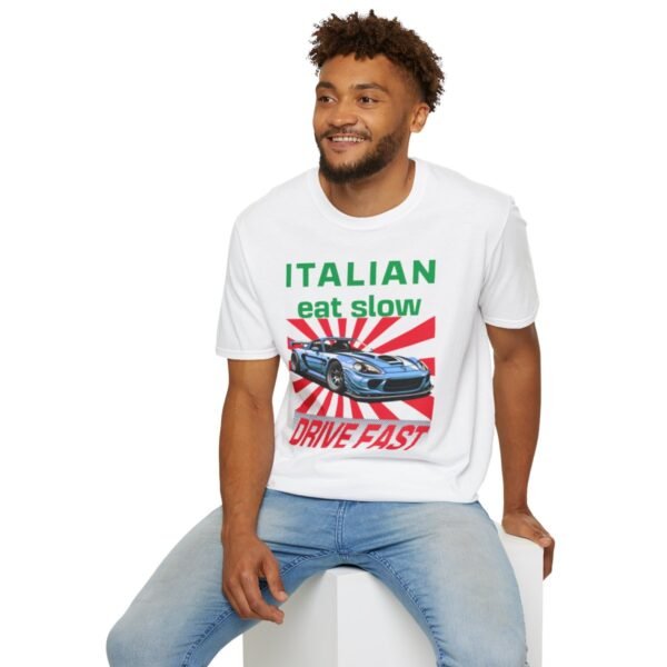 Italian, Unisex Softstyle T-Shirt - Image 12