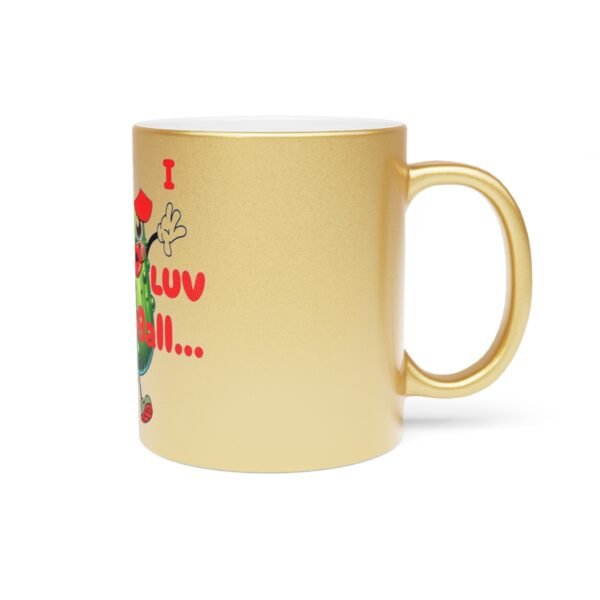 Pickle Ball, Metallic Mug (SilverGold) - Image 3