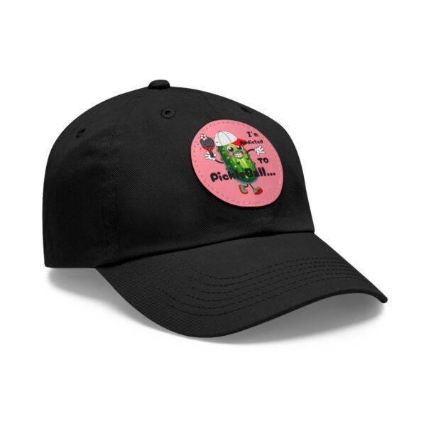 Pickle Ball, Dad Hat with Leather Patch (Round) - Image 79