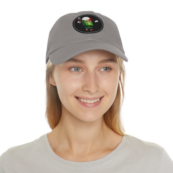 Pickle Ball, Dad Hat with Leather Patch (Round) - Image 144