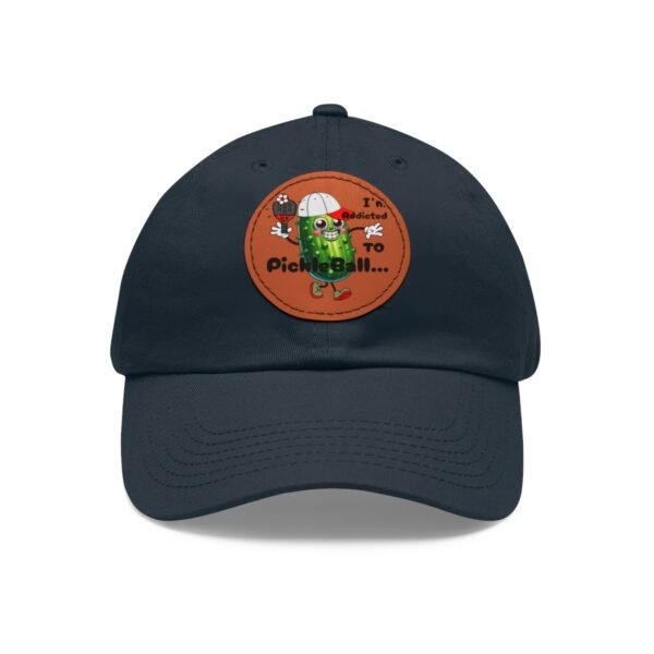 Pickle Ball, Dad Hat with Leather Patch (Round) - Image 99