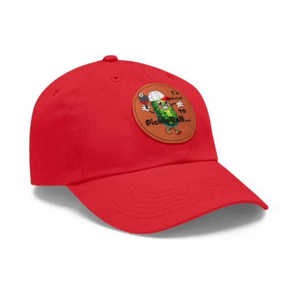 Pickle Ball, Dad Hat with Leather Patch (Round) - Image 44