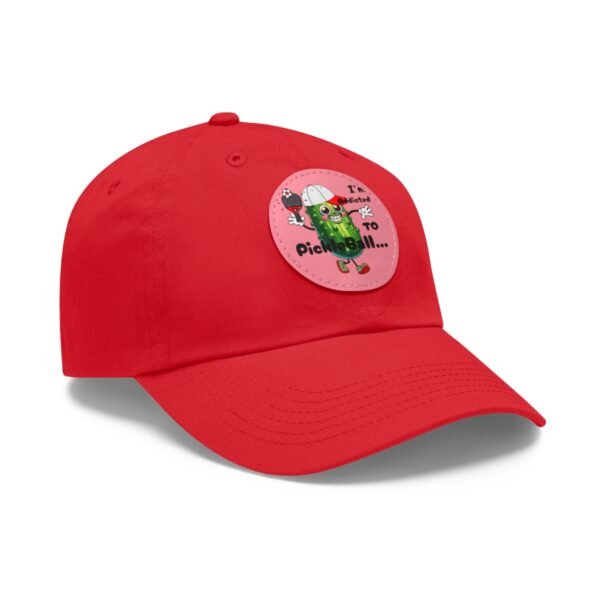 Pickle Ball, Dad Hat with Leather Patch (Round) - Image 51