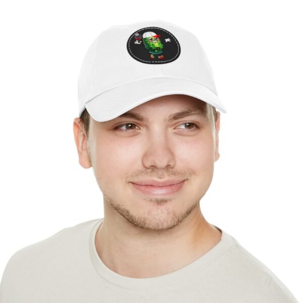 Pickle Ball, Dad Hat with Leather Patch (Round) - Image 12