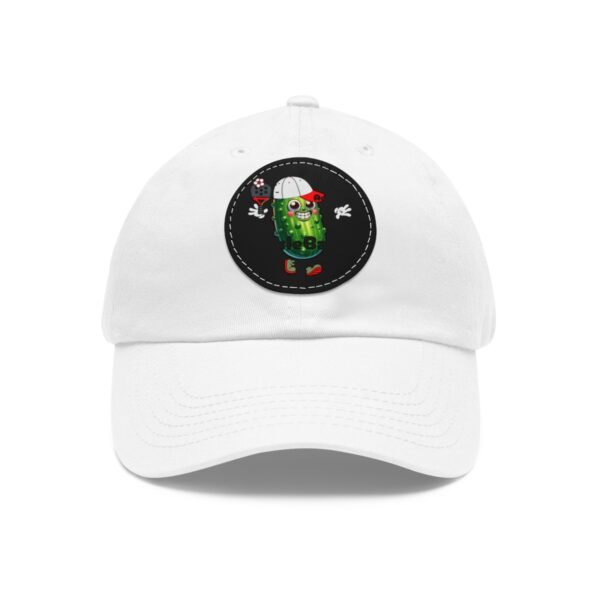 Pickle Ball, Dad Hat with Leather Patch (Round) - Image 8