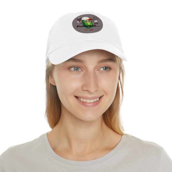 Pickle Ball, Dad Hat with Leather Patch (Round) - Image 18