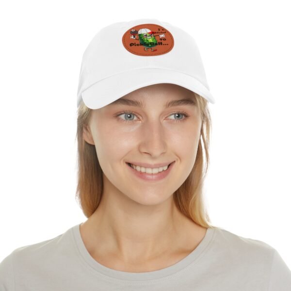 Pickle Ball, Dad Hat with Leather Patch (Round) - Image 25