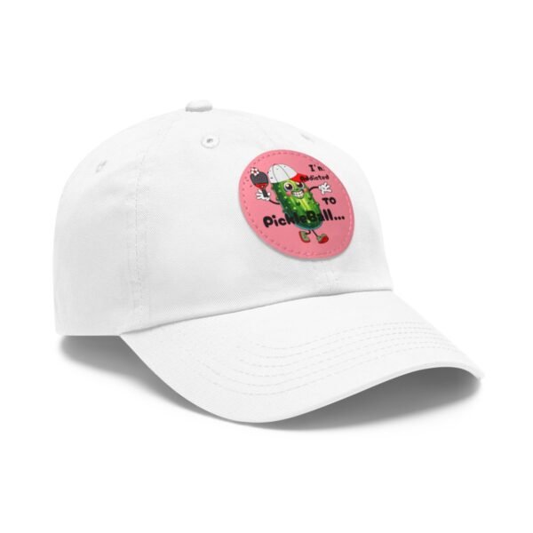 Pickle Ball, Dad Hat with Leather Patch (Round) - Image 30