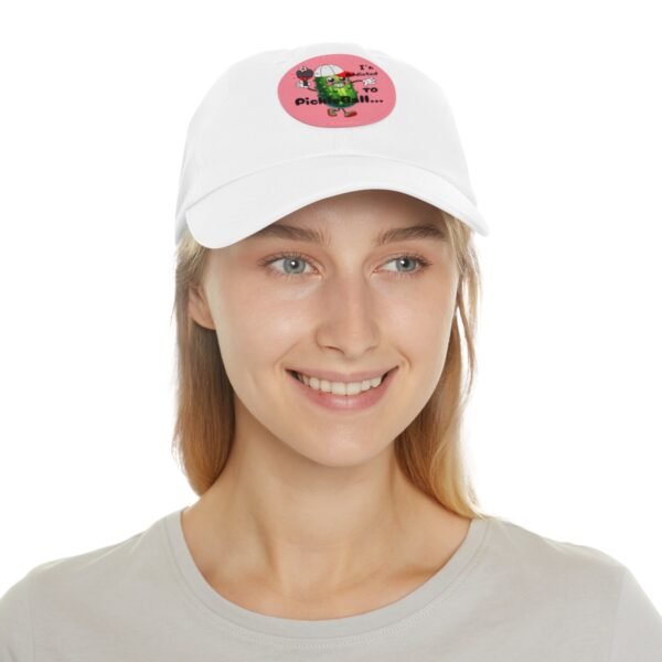 Pickle Ball, Dad Hat with Leather Patch (Round) - Image 32