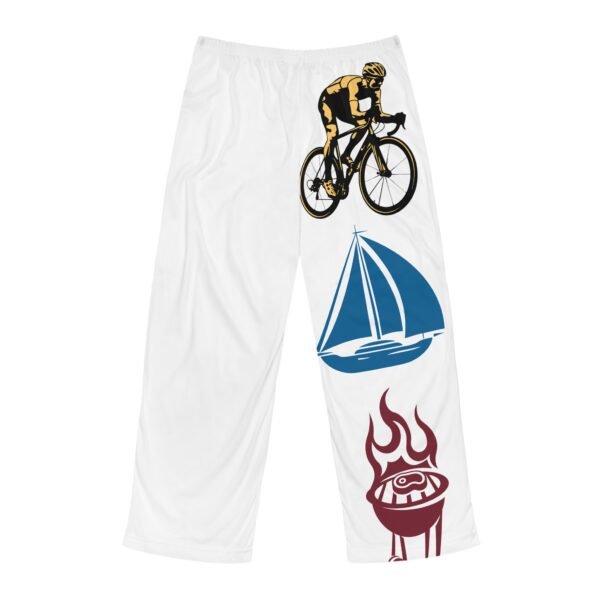 Bike Boat BBQ, Men's Pajama Pants (AOP) - Image 3