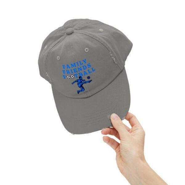 Family Friends Football, Unisex Distressed Cap - Image 32