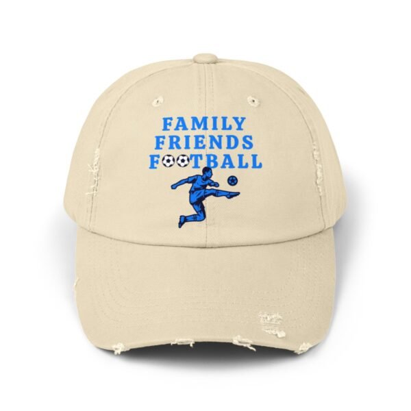 Family Friends Football, Unisex Distressed Cap