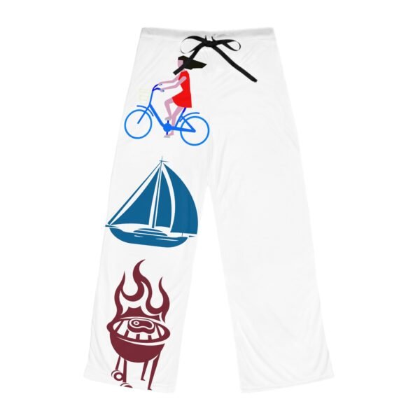 Bike Boat BBQ, Women's Pajama Pants (AOP) - Image 7