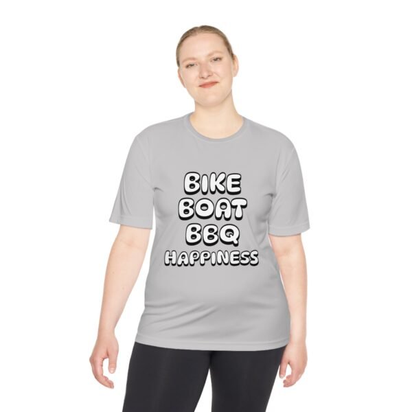 Bike Boat BBQ, Unisex Moisture Wicking Tee - Image 8