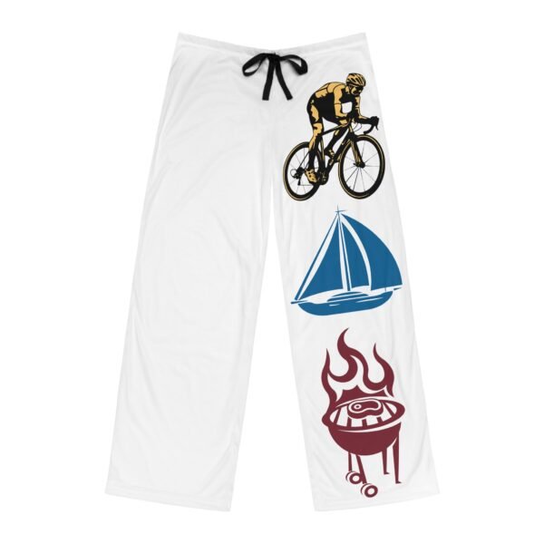 Bike Boat BBQ, Men's Pajama Pants (AOP) - Image 2