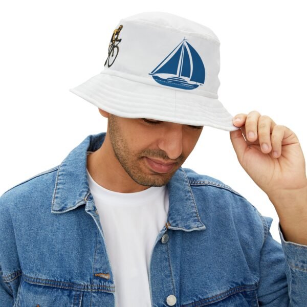 Bike Boat BBQ, Bucket Hat (AOP)