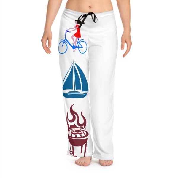 Bike Boat BBQ, Women's Pajama Pants (AOP) - Image 16