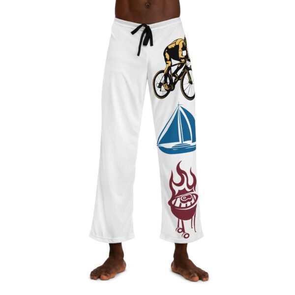 Bike Boat BBQ, Men's Pajama Pants (AOP)