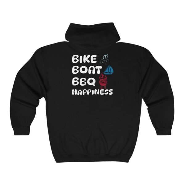 Bike Boat BBQ, Unisex Heavy Blend™ Full Zip Hooded Sweatshirt - Image 2