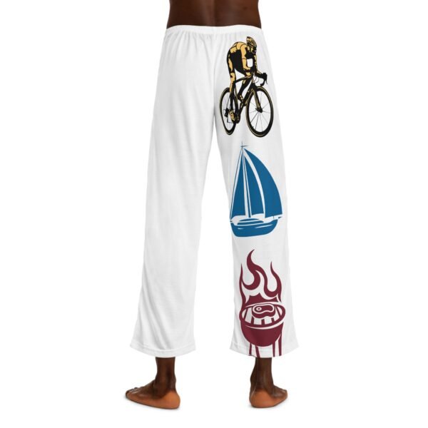 Bike Boat BBQ, Men's Pajama Pants (AOP) - Image 4