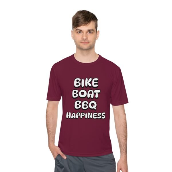 Bike Boat BBQ, Unisex Moisture Wicking Tee - Image 45