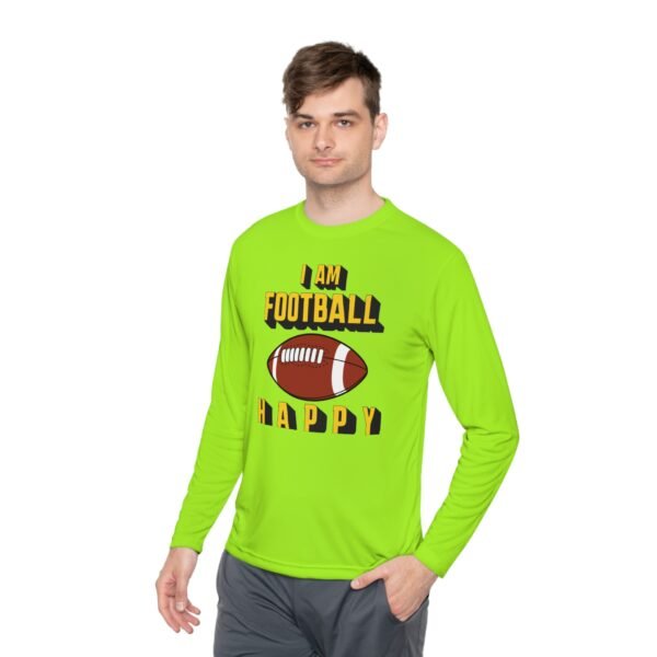 Football Happy, Unisex Lightweight Long Sleeve Tee - Image 43