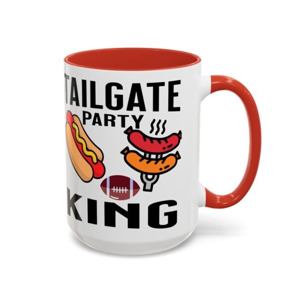 TailGate Party King, Accent Coffee Mug (11, 15oz) - Image 3