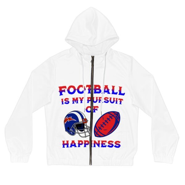 Football, Women’s Full-Zip Hoodie (AOP) - Image 8