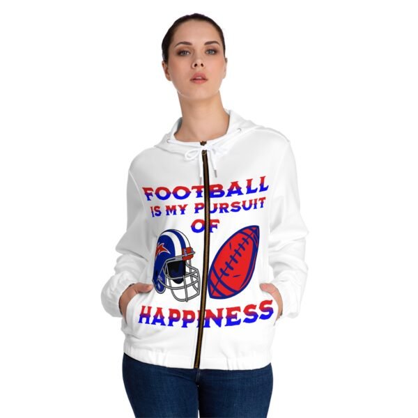 Football, Women’s Full-Zip Hoodie (AOP) - Image 7