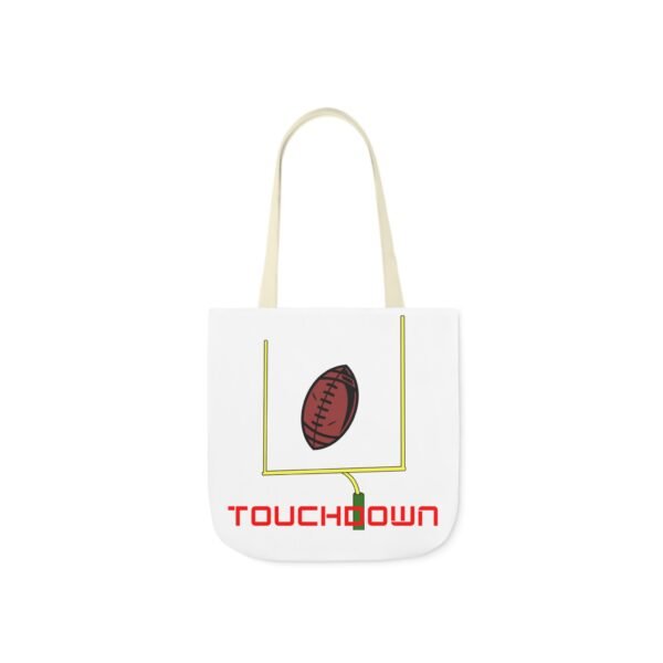 TouchDown, Canvas Tote Bag, 5-Color Straps - Image 7