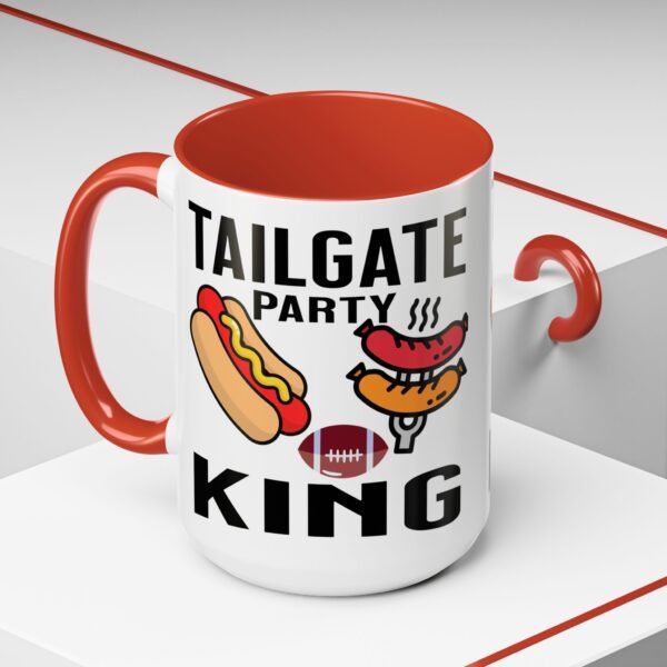 TailGate Party King, Accent Coffee Mug (11, 15oz) - Image 6