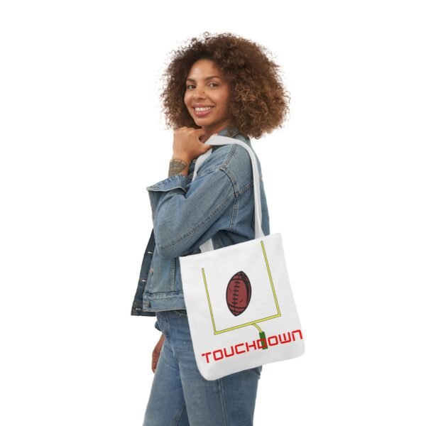 TouchDown, Canvas Tote Bag, 5-Color Straps - Image 17