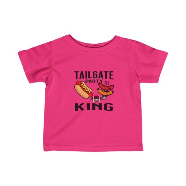 Tailgate Party King, Infant Fine Jersey Tee - Image 37