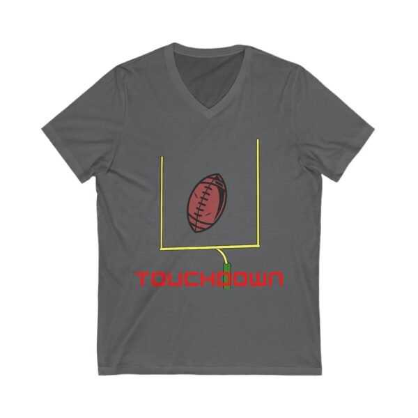 TouchDown, Unisex Jersey Short Sleeve V-Neck Tee - Image 15