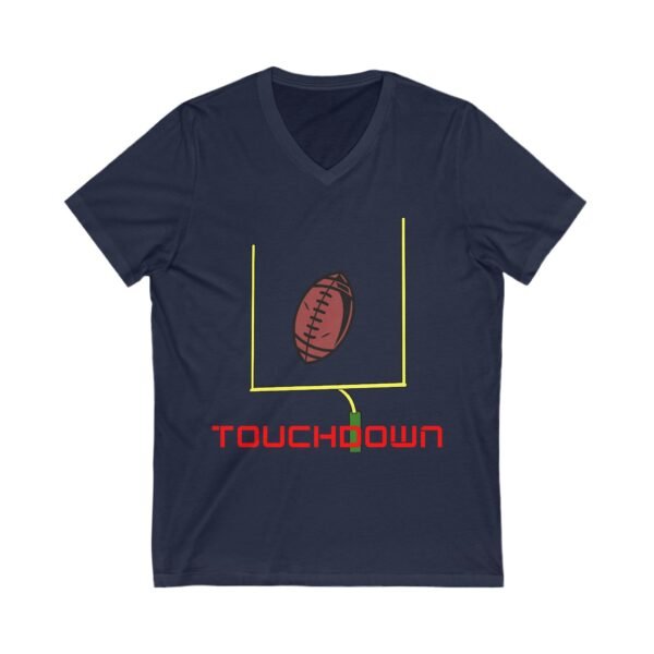 TouchDown, Unisex Jersey Short Sleeve V-Neck Tee - Image 19