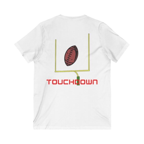 TouchDown, Unisex Jersey Short Sleeve V-Neck Tee - Image 4