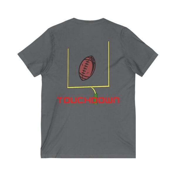 TouchDown, Unisex Jersey Short Sleeve V-Neck Tee - Image 16