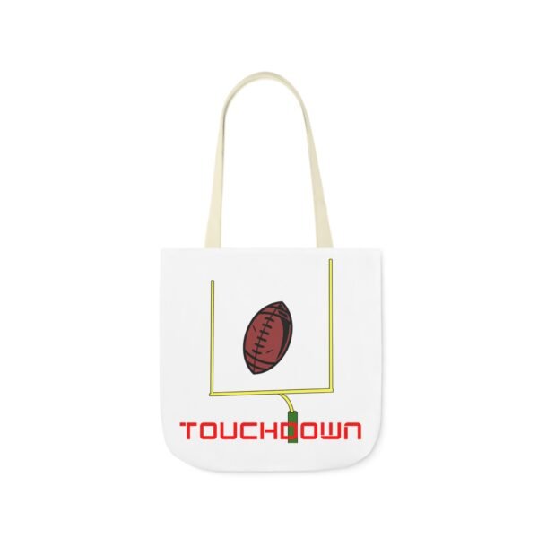 TouchDown, Canvas Tote Bag, 5-Color Straps - Image 22